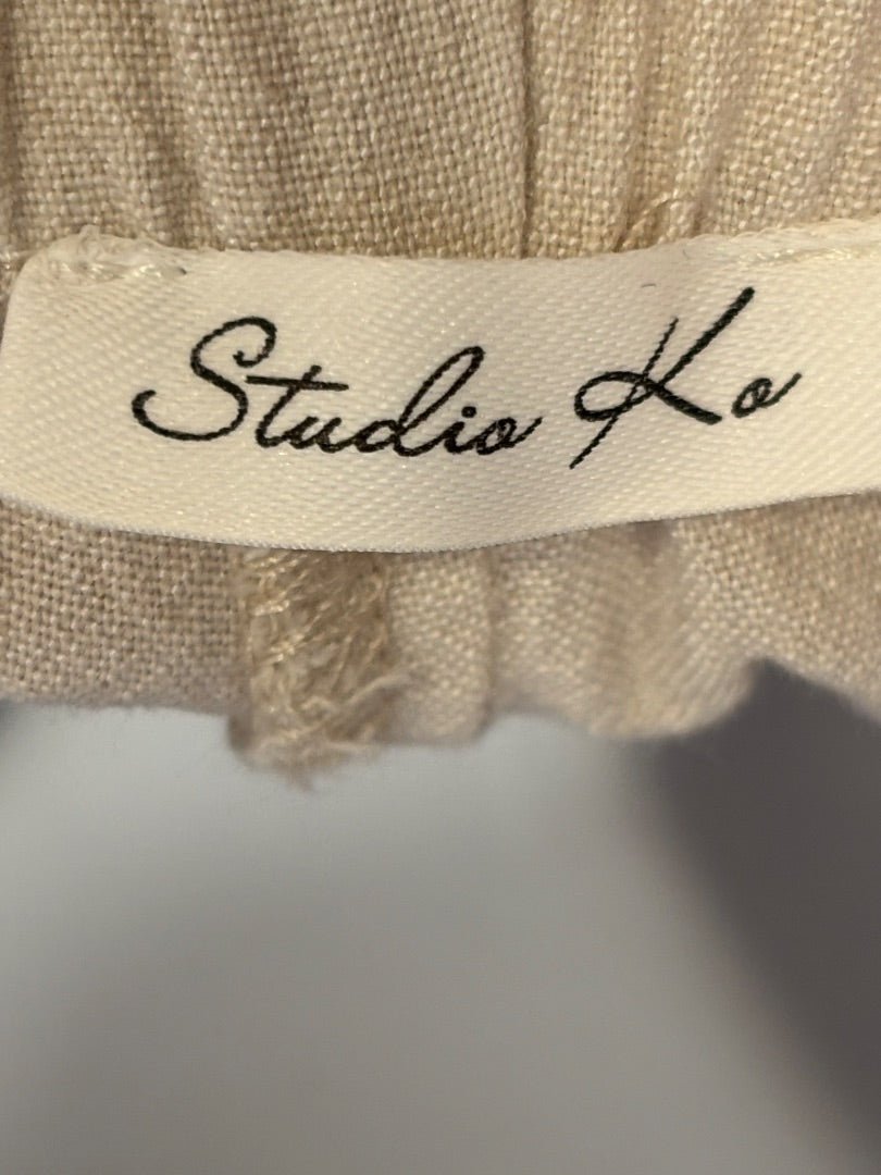 Studio Ka Pants, Khaki, Medium, Used - Good - Chill Boutique Consignment