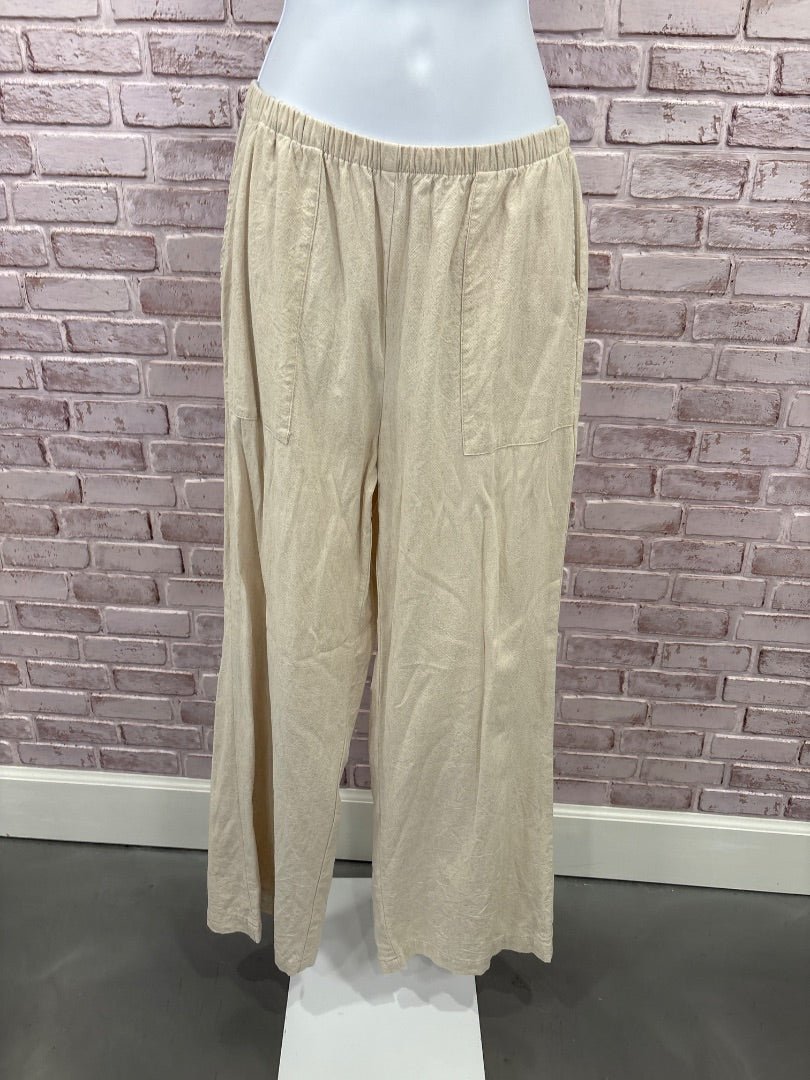 Studio Ka Pants, Khaki, Medium, Used - Good - Chill Boutique Consignment