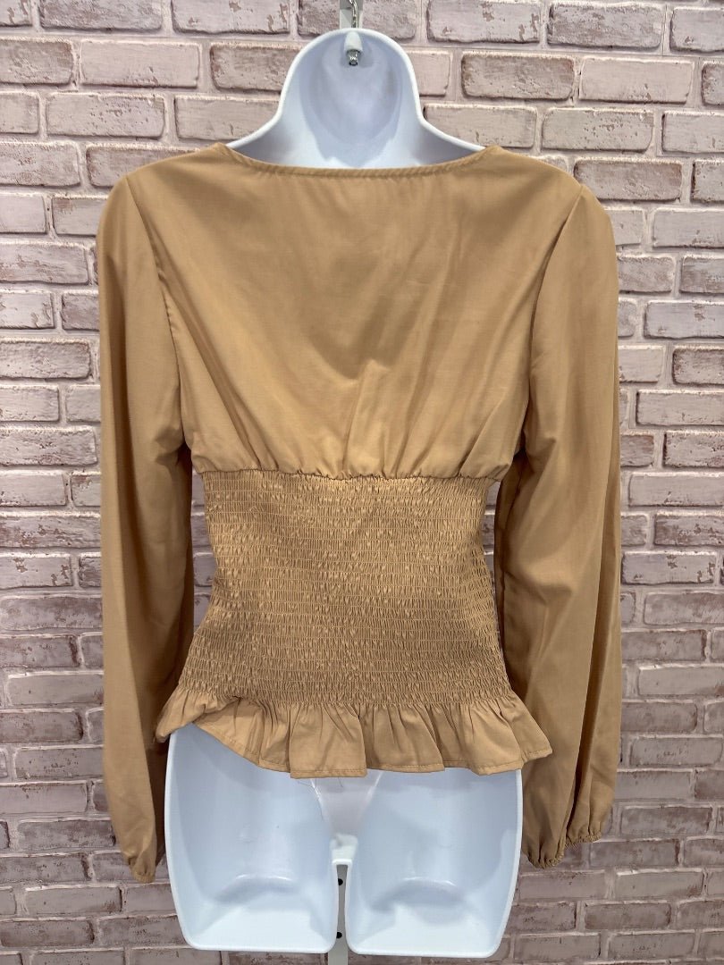 Various Shirt, Khaki, Small, Used - Good - Chill Boutique Consignment