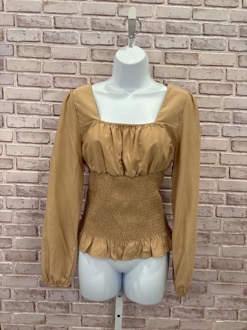 Various Shirt, Khaki, Small, Used - Good - Chill Boutique Consignment