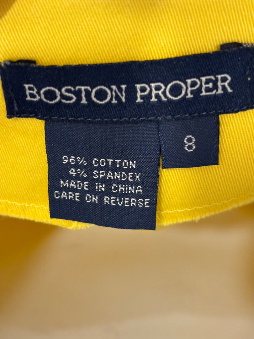 Boston Proper Capris, yellow, Medium/8, Used - Good