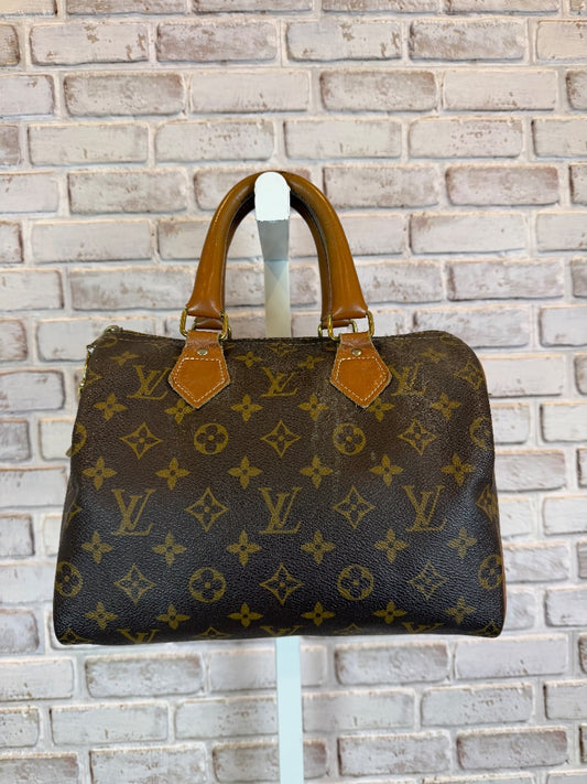Louis Vuitton Vintage Monogram Speedy 25 Handbag, Brown monogram, One Size, Used - Fair