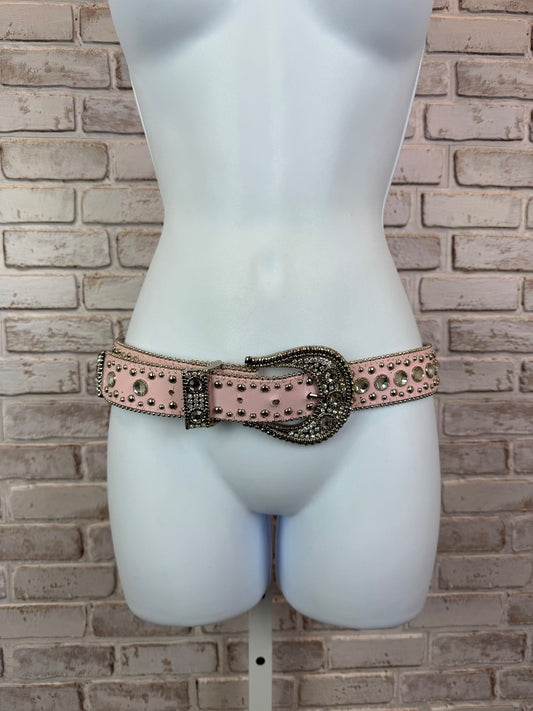 Various Belt, Pink/silver, Large, Used - Fair
