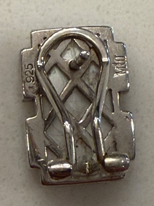 Various Sterling Silver Earrings, Silver, One Size, Used - Excellent