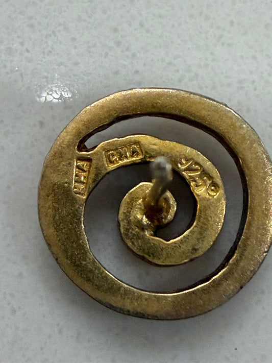 Various 925 Sterling Silver Earrings, Gold, One Size, Used - Excellent