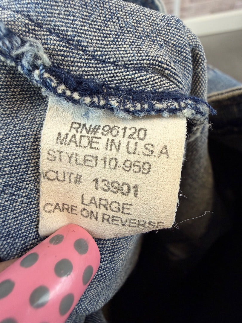 Various Romper, Denim, Large, Used - Excellent