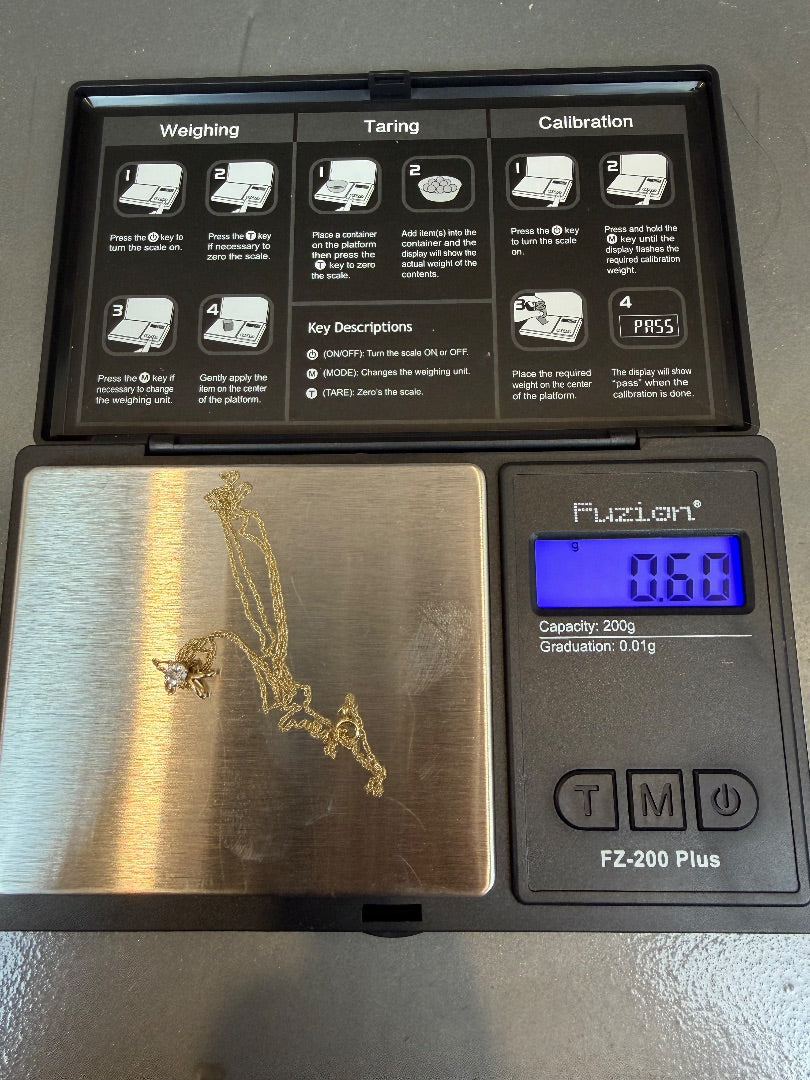 Various 10k gold & diamond Necklace, Gold, One Size, Used - Excellent