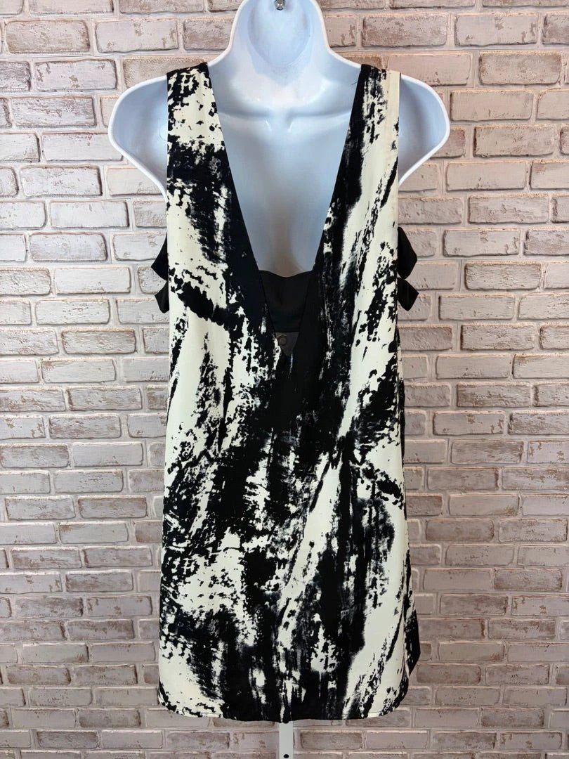 4SI3NNA Dress – 4SI3NNA Dress, Black/white, Small, Used - Good