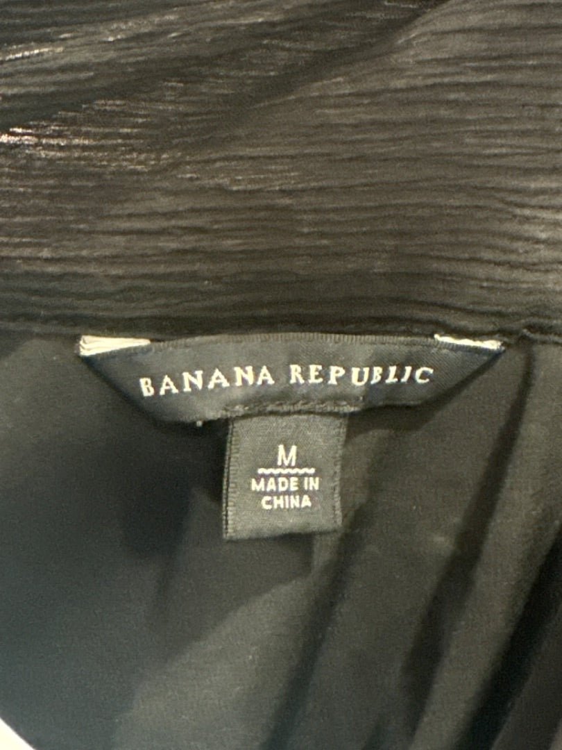 Banana Republic Shirt, Black, Medium, Used - Good - Chill Boutique Consignment
