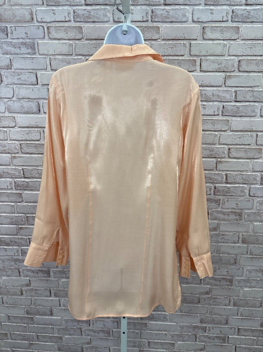 Chicos Shirt, Orange, Medium/1, Used - Good - Chill Boutique Consignment
