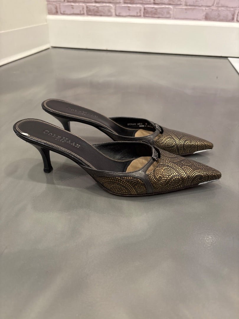 Cole Haan Heels, Black multi, 8, Used - Good - Chill Boutique Consignment