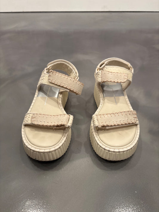 Dolce Vita Sandals, Cream, 7, Used - good