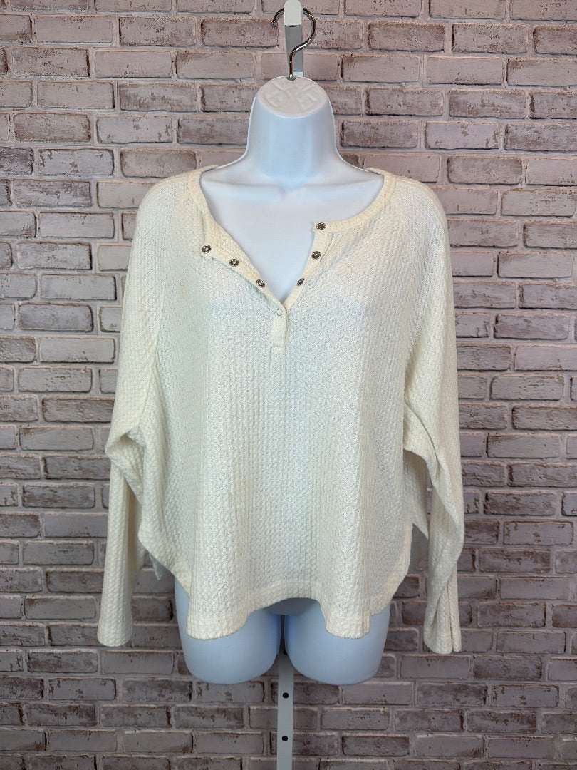 Brass plum Shirt, White, Large, Used - Good