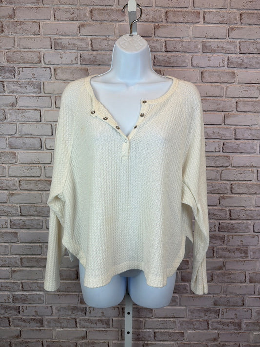 Brass plum Shirt, White, Large, Used - Good