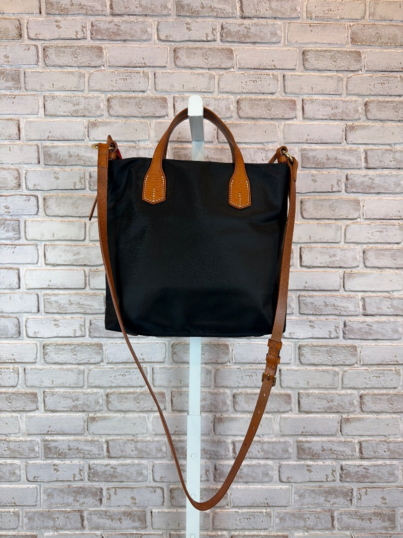 Dooney & Bourke Nylon Handbag, Black/tan, One Size, Used - Excellent