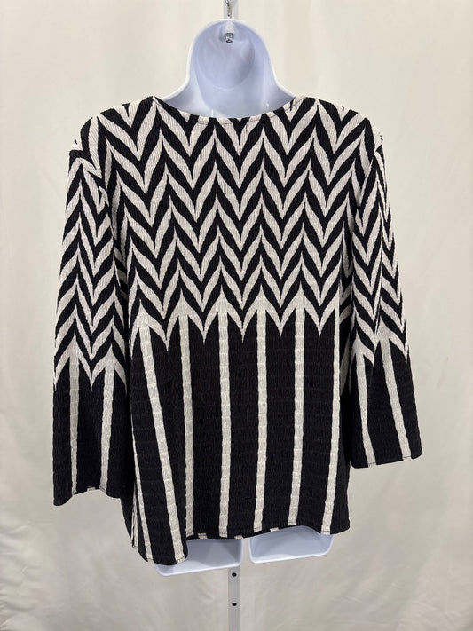 Lauren Michelle Jacket/tank set, Black/white, XL, Used - Good