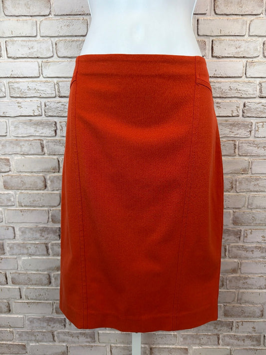 Ann Taylor Skirt, Orange, 2, Used - Excellent