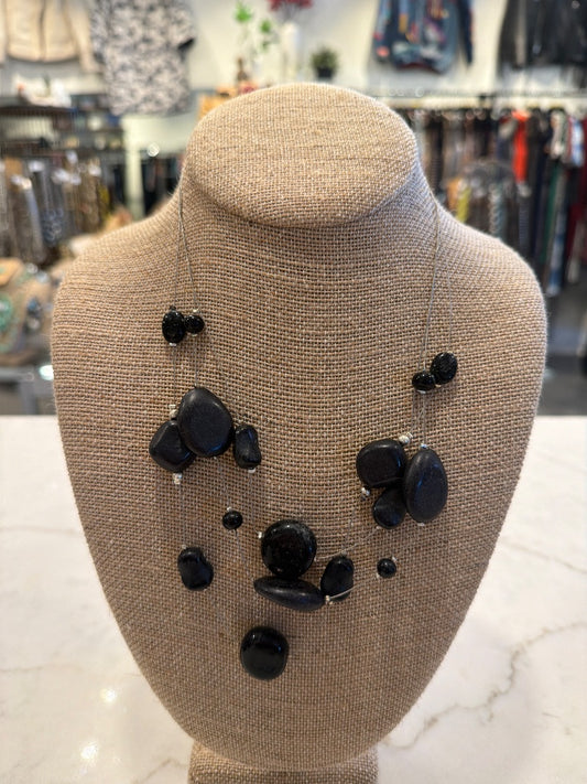 Various Necklace, Black/silver, One Size, Used - Good