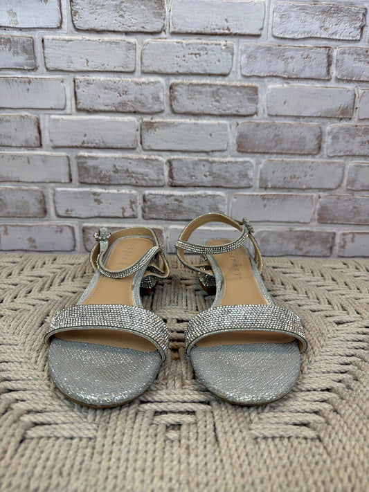 Copper Key Heels, Silver, 8, Used - Excellent