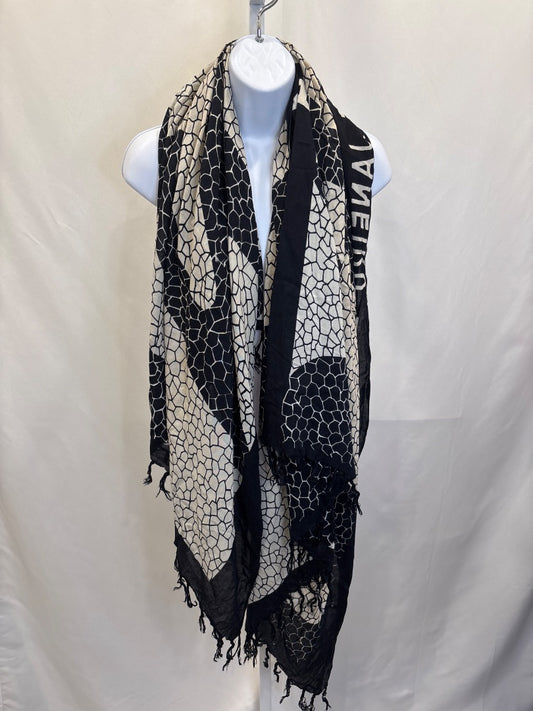Bali one Scarf, Navy/beige, One Size