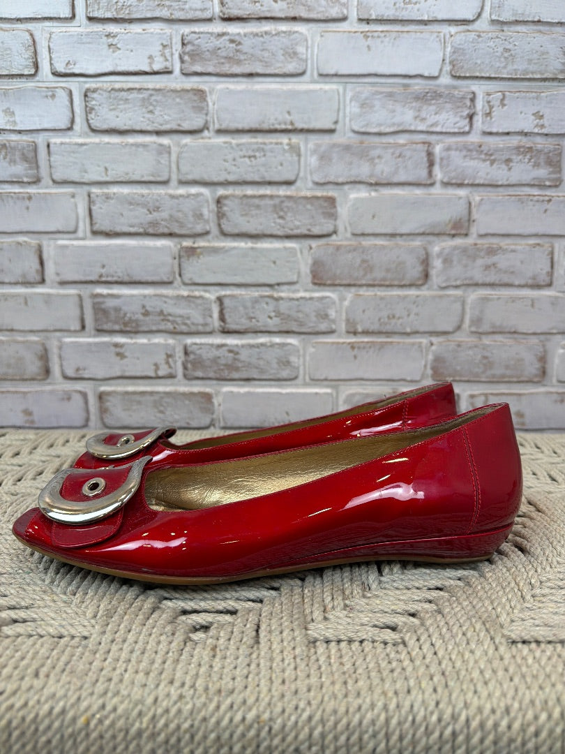 Stuart Weitzman Flats, Red, 9.5, Used - Good