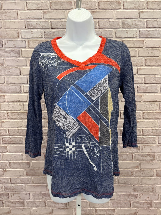 Newport by Carine Shirt, Blue multi, XS, Used - Good