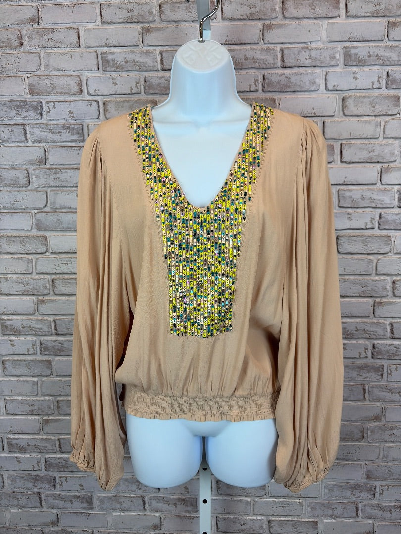 Maeve Shirt, Beige, Small, Used - Good