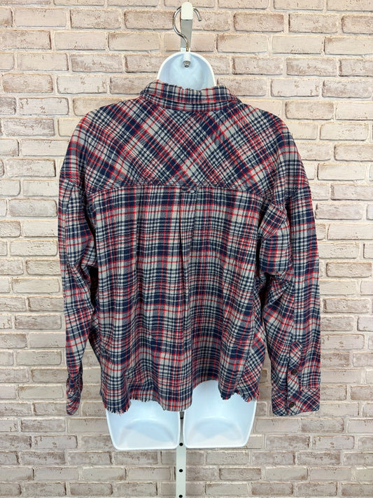 Brass plum Shirt, Multi plaid, Medium, Used - Excellent