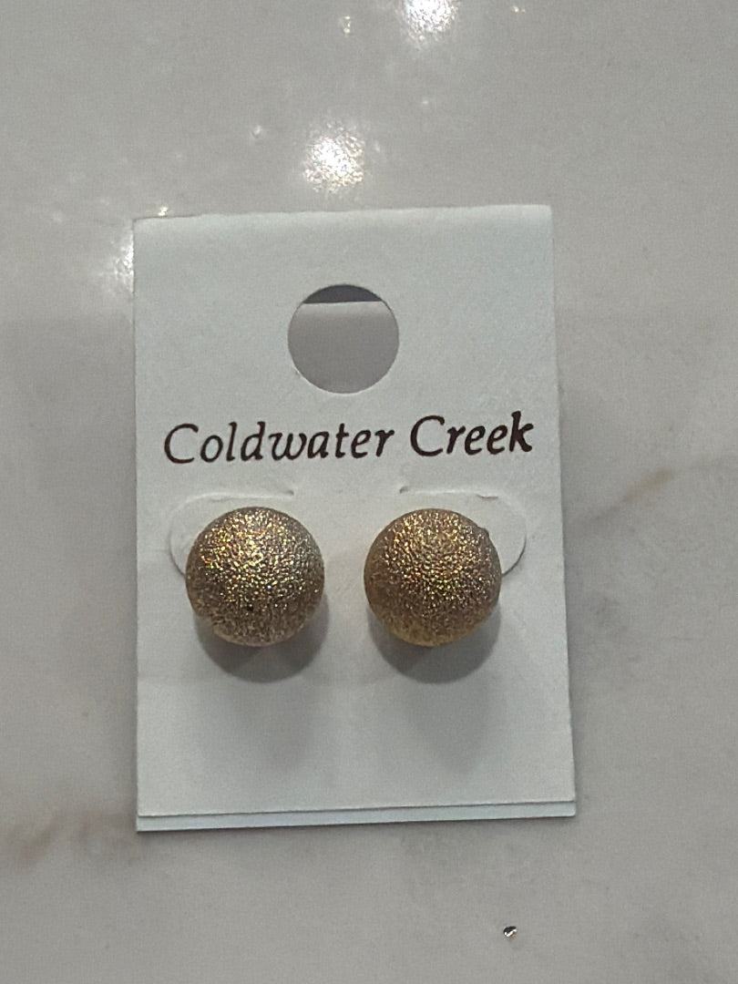 Coldwater Creek Earrings, Gold, One Size, Used - Good