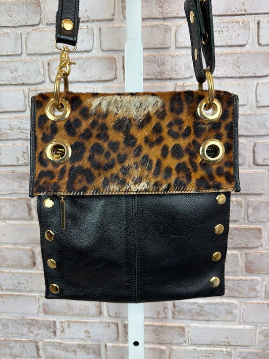 Hammitt Crossbody, Black/leopard, One Size, Used - Fair