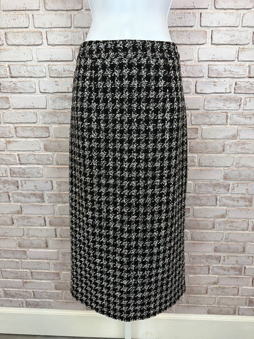 Halogen Skirt, Black/white houndstooth, 8, Used - Excellent