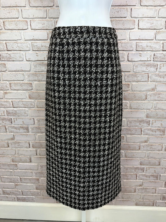 Halogen Skirt, Black/white houndstooth, 8, Used - Excellent