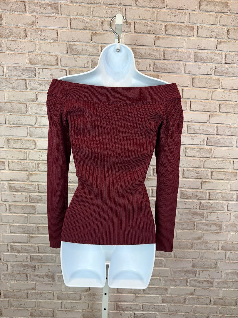 Guess Shirt, Burgundy, Small, Used - Good