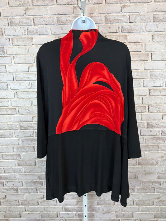 Frank Lyman Cardigan & tank set, Black/red, 16, Used - Excellent