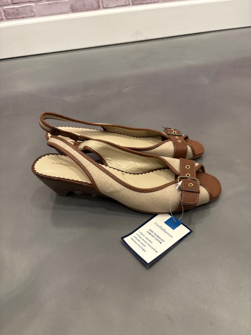 Croft & Barrow Heels, Brown/tan, 10, Used - Good