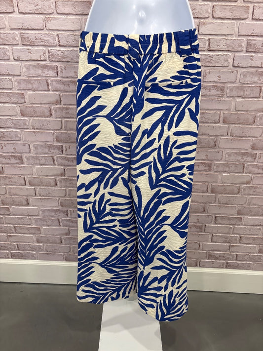 Rachel Zoe Pants, Blue/cream, Large, Used - Good