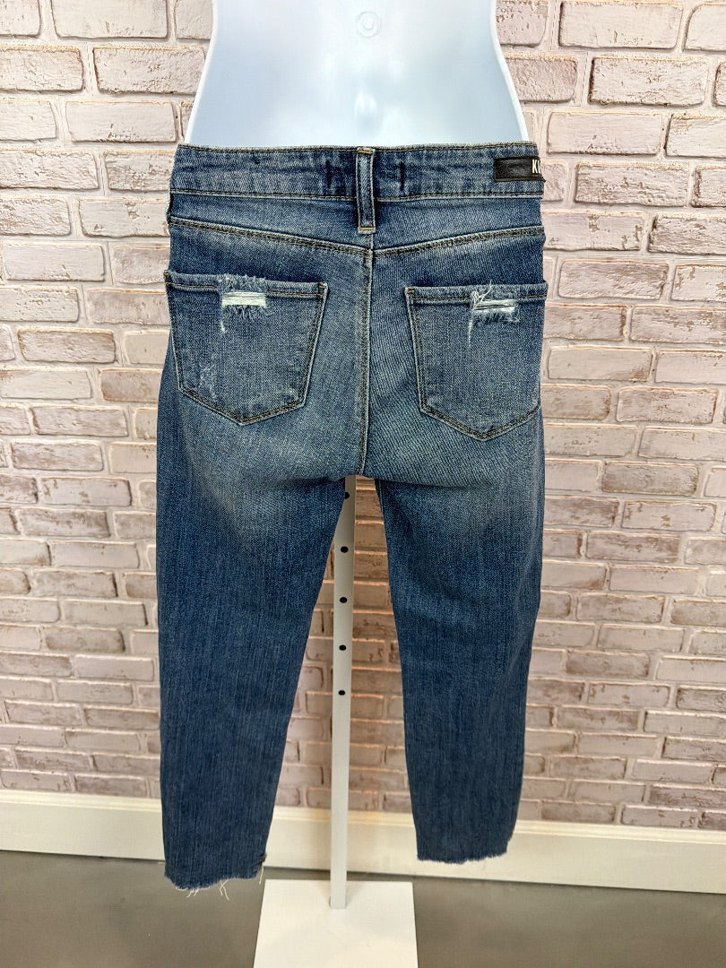 Kut Reese Ankle Skinny Jeans, Denim, 00, Used - Excellent