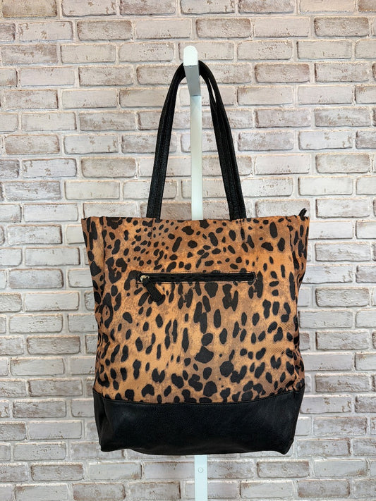 Various Tote, leopard/black, One Size, Used - Excellent
