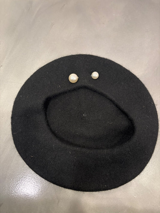 Various Beret, Black, One Size, Used - Good
