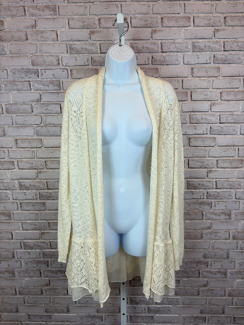 Vintage America Cardigan, White, Small, Used - Good