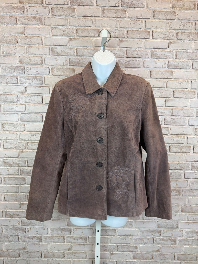 Bernardo Jacket, purple/grey, Medium, Used - Good