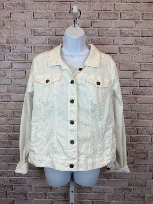 Sonoma Denim Jacket, White denim, XL, Used - Excellent