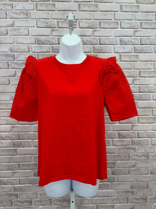 English Factory Shirt, Red, Medium, New With Tags