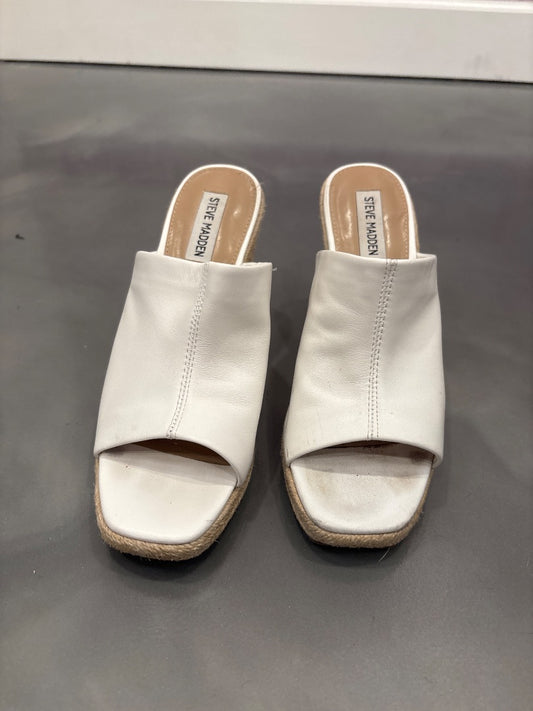 Steve Madden Heels, White, 9, Used - Good