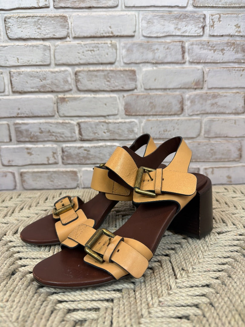 See by Chloe Heels, Tan, 37, Used - Excellent