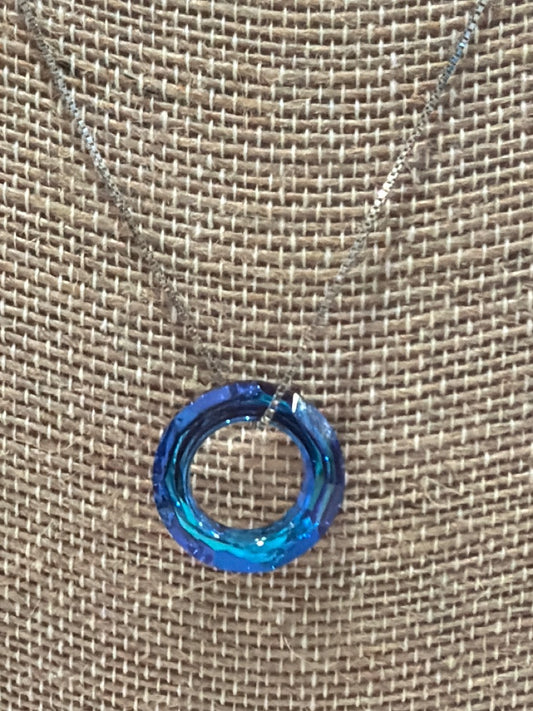 Various 925 Australian Crystal Necklace, Silver/crystal, One Size, Used - Excellent