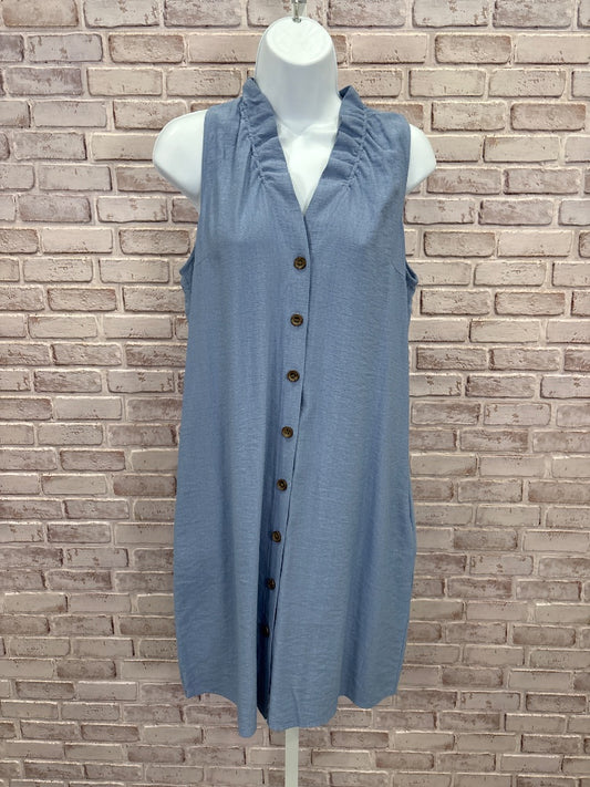 Boho Chic Dress, Blue, Medium, Used - Good