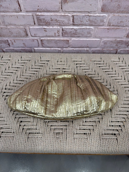 Moda Luxe Clutch, Gold, One Size, Used - Excellent