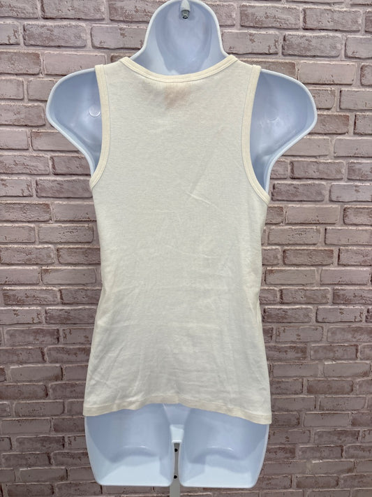 Tory Burch Tank, White/blue/green, Medium, Used - Good
