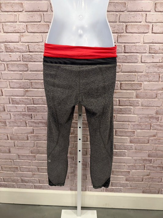 Lululemon Leggings, grey/pink, 6, Used - Good